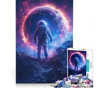 Jigsaw Puzzle for Adults 1000 Pieces Astronaut in Space, Relaxing Games, Train Your Brain And Hands, Unique Birthday And Gifts 38x52cm