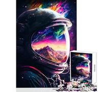 Jigsaw Puzzle for Adults 1000 Pieces Astronaut Reflections DIY Toys Great Gift for Games Relaxing Games Parent-child Interaction Size 50x75cm