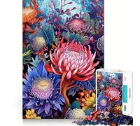 Jigsaw Puzzle for Adults 1000 Pieces Australian Natives II Flawless Edge Fun Brain Exercise Toy Cozy Fun Time Xmas Scene Art (50x75cm)