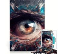 Jigsaw Puzzle for Adults 1000 Pieces Awakening of The Eye Exact Fit Game Brain Skill Play Free Play Game Xmas Scene Art (38x52cm)