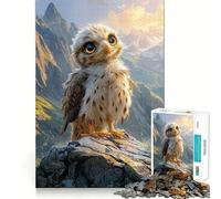 Jigsaw Puzzle for Adults 1000 Pieces Baby Hawk Mountain View Exact Fit Game Brain Skill Play Free Play Game Xmas Scene Art (50x75cm)