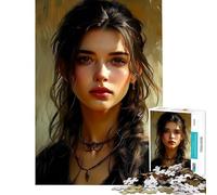 Jigsaw Puzzle for Adults 1000 Pieces Beautiful Girl Fun at Home Activities, Improve Memory Relax Games for Ages 14 And over (38x26cm)