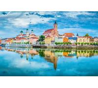 Jigsaw Puzzle for Adults, 1000 Pieces, Beautiful View of the City of Passau on the Danube, Bavaria, Germany 70x50CM