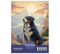 Jigsaw Puzzle for Adults 1000 Pieces Bernese Mountain Mt Fuji Jigsaw Puzzle Relaxing Games Difficult Challenge Unique Gifts for Birthday And Christmas 38x26cm/1000pcs