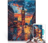 Jigsaw Puzzle for Adults 1000 Pieces Big Ben for Puzzle Gifts with Fully Interlocking Randomly Shaped Pieces 19.7 in x29.5 in for teenager Age 14 Years Up