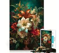 Jigsaw Puzzle for Adults 1000 Pieces Botanical Extravagance Tight Cut Fun Logic Skill Play Relax Fun Time Birthday Mind Gift (38x26cm)