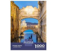 Jigsaw Puzzle for Adults 1000 Pieces Bridge of Sighs Venice Jigsaw Puzzle Brain Teaser Game Stress Reliever Birthday And Unique Gifts 70x50cm/1000pcs