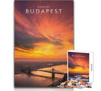 Jigsaw Puzzle for Adults 1000 Pieces Budapest Skyline Beautiful Design Game Perfect Decoration Gift Birthday Size 50x75cm