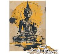 Jigsaw Puzzle for Adults 1000 Pieces Buddha Ancient Style Art Help The Brain Exercise A Work of Art Relax Games for Ages 14 And over (38x52cm)