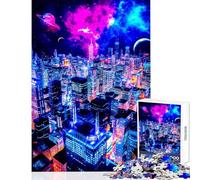 Jigsaw Puzzle for Adults 1000 Pieces Buildings And Colors Practical Game Wall Decoration DIY Toys Suitable for Desktop Decoration (38x52cm)