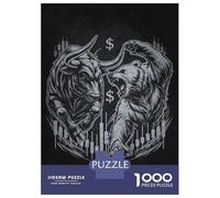 Jigsaw Puzzle for Adults 1000 Pieces Bull Vs Bear Stock Market - Forex, Day Trader, Trading Jigsaws for Adults Toy Wall Decor Improve Memory for Is Ideal As A Gift 38x26cm/1000pcs