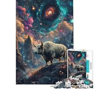 Jigsaw Puzzle for Adults 1000 Pieces Byson And Nature Cosmic Neon Jigsaw Hands-on Game A Work of Art Unique Gifts for Birthday And Christmas (Size 38x26cm)