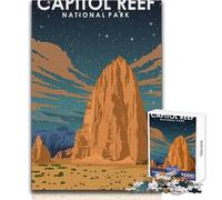 Jigsaw Puzzle for Adults 1000 Pieces Capitol Reef National Park Beautiful Design Game Perfect Decoration Gift Birthday Size 38x26cm