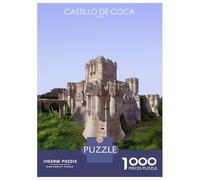 Jigsaw Puzzle for Adults 1000 Pieces, Castillo De Coca in Spain Artwork, Relaxing Puzzle Experience, Holiday Family Game, Precision Cut Pieces, 70x50cm/1000pcs