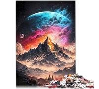 Jigsaw Puzzle for Adults 1000 Pieces Celestial Everest Planet Jigsaw for Educational Game Challenge Toy 26x38cm Birthday Present Gifts