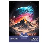 Jigsaw Puzzle for Adults 1000 Pieces Celestial Everest Planet Teenager Puzzles Fun Games Staycation Kill Time for Is Ideal As A Gift 52x38cm/1000pcs