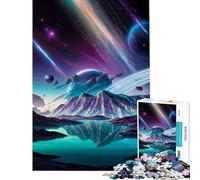 Jigsaw Puzzle for Adults 1000 Pieces Celestial Mountain Oasis Educational Game Learning Educational Toys Great Gifts And Toys for The Whole Family (Size 50x75cm)