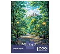 Jigsaw Puzzle for Adults 1000 Pieces, Chapultepec Park, Mexico City Artwork, Premium Puzzle Challenge, Christmas Puzzle Collection, Durable Puzzle Pieces, 38x26cm/1000pcs