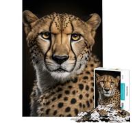 Jigsaw Puzzle for Adults 1000 Pieces Cheetah AI Generative Educational Games Toys Educational Games Great Gifts And Toys A Work of Art (Size 38x26cm)
