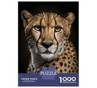 Jigsaw Puzzle for Adults 1000 Pieces Cheetah AI Generative Teenager Puzzles Fun Games Staycation Kill Time for Is Ideal As A Gift 52x38cm/1000pcs