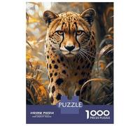 Jigsaw Puzzle for Adults 1000 Pieces Cheetah Portrait in The Wild Jigsaw for Adults Relax Games Hand Speed Race Difficult And Challenge 38x26cm/1000pcs
