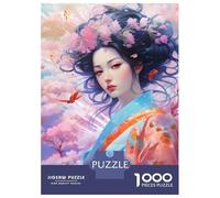 Jigsaw Puzzle for Adults 1000 Pieces Cherry Blossom Girls Jigsaw Puzzle Brain Teaser Game Stress Reliever Birthday And Unique Gifts 52x38cm/1000pcs