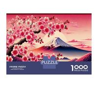 Jigsaw Puzzle for Adults 1000 Pieces Cherry Blossom Wall Mural-4 Jigsaw Puzzle Relaxing Games Wall Decoration Difficult And Challenge 70x50cm/1000pcs