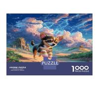 Jigsaw Puzzle for Adults 1000 Pieces Chihuahua on Ancient Path, Educational Games Home Decoration Pet Great Gift Adult 38x26cm/1000pcs