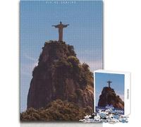 Jigsaw Puzzle for Adults 1000 Pieces Christ The Redeemer Beautiful Design Game Perfect Decoration Gift Birthday Size 38x52cm