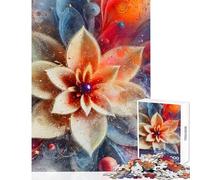 Jigsaw Puzzle for Adults 1000 Pieces Colorful Abstract Flower Art 1000 Piece Jigsaw Home Decoration Toys Great Gifts for Games But Fun And Humorous (38x52cm)