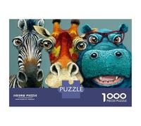 Jigsaw Puzzle for Adults 1000 Pieces Colorful Animal Friends Adult Jigsaw Puzzle Relaxing Games Wall Decoration for Is Ideal As A Gift 70x50cm/1000pcs