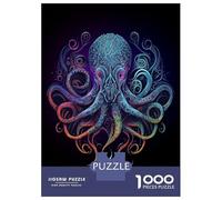 Jigsaw Puzzle for Adults 1000 Pieces Colorful Kraken Octopus Jigsaw for Adults Relax Games Hand Speed Race Difficult And Challenge 70x50cm/1000pcs