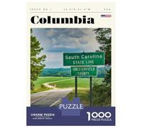Jigsaw Puzzle for Adults 1000 Pieces, Columbia South Carolina Travel Art Artwork, Mindfulness Activity, Winter Indoor Entertainment, Premium Puzzle Pieces, 38x26cm/1000pcs
