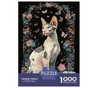Jigsaw Puzzle for Adults 1000 Pieces Cornish Rex Jigsaw Puzzle Relaxing Games Wall Decoration Difficult And Challenge 38x26cm/1000pcs