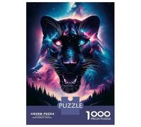 Jigsaw Puzzle for Adults 1000 Pieces Cosmic Black Panther Teenager Puzzles Fun Games Analysis And Logic Difficult And Challenge 52x38cm/1000pcs