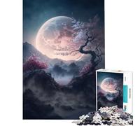 Jigsaw Puzzle for Adults 1000 Pieces Cosmic Sakura Tree Educational Game Learning Educational Toys Great Gifts And Toys for The Whole Family (Size 50x75cm)
