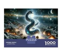 Jigsaw Puzzle for Adults 1000 Pieces Cosmic Serpent in Space Jigsaw Puzzle Relaxing Games Wall Decoration Difficult And Challenge 52x38cm/1000pcs