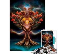 Jigsaw Puzzle for Adults 1000 Pieces Cosmic Tree of Unity Educational Challenge Hand Speed Race DIY Toys for And 14 Years And over (50x75cm)