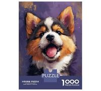 Jigsaw Puzzle for Adults 1000 Pieces Cute And Joyful Puppy Art Adult Jigsaw Puzzle Hands-on Game Pattern Assembly Unique Gifts for Birthday And Christmas 70x50cm/1000pcs