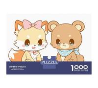 Jigsaw Puzzle for Adults 1000 Pieces Cute Animal Friends Adult Jigsaw Puzzle Relaxing Games Wall Decoration for Is Ideal As A Gift 52x38cm/1000pcs