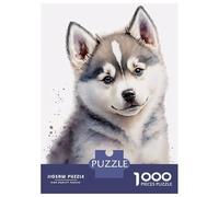 Jigsaw Puzzle for Adults 1000 Pieces Cute Baby Puppy Painting Jigsaw Puzzle Relaxing Games Difficult Challenge Unique Gifts for Birthday And Christmas 52x38cm/1000pcs