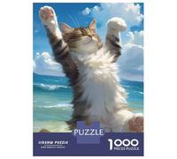 Jigsaw Puzzle for Adults 1000 Pieces Cute Cats Feelings Jigsaw Puzzle Brain Teaser Game For Family Fun Parent-child Interaction 38x26cm/1000pcs