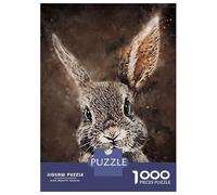Jigsaw Puzzle for Adults 1000 Pieces Cute Rabbit Jigsaw Puzzle Brain Teaser Game Stress Reliever Birthday And Unique Gifts 52x38cm/1000pcs