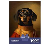Jigsaw Puzzle for Adults 1000 Pieces Dachshund The Pope Jigsaw for Adults Relax Games Hand Speed Race Difficult And Challenge 52x38cm/1000pcs