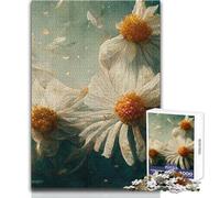 Jigsaw Puzzle for Adults 1000 Pieces Daisies Peaceful And Satisfying Pastime Perfect Interlock Precision Cut Toy Size 38x52cm