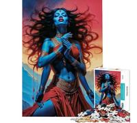 Jigsaw Puzzle for Adults 1000 Pieces Dancer of The Void Divine Kali Fun at Home Activities, Improve Memory Relax Games for Ages 14 And over (38x26cm)