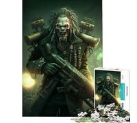 Jigsaw Puzzle for Adults 1000 Pieces Dead Army Zombie Soldier for Educational Game Toy Intellectual Game Secret Santa Gifts Stress Reliever (Size 38x52cm)