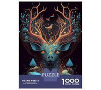 Jigsaw Puzzle for Adults 1000 Pieces Deer Wild Jungle Adult Jigsaw Puzzle Hands-on Game Pattern Assembly Unique Gifts for Birthday And Christmas 70x50cm/1000pcs