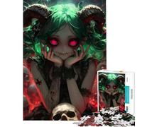 Jigsaw Puzzle for Adults 1000 Pieces Demonic Evil Anime Girl Educational Games Toys Educational Games Great Gifts And Toys A Work of Art (Size 75x50cm)