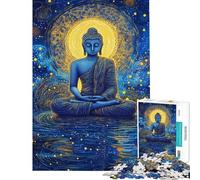 Jigsaw Puzzle for Adults 1000 Pieces Divine Serenity Buddha's Meditation 1000 Piece Jigsaw Home Decoration Toys Great Gifts for Games But Fun And Humorous (Size 38x26cm)